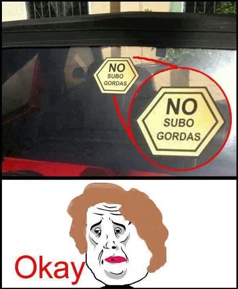 no subo gordas meme.